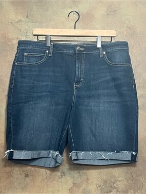 Jennifer Lopez Dark Blue Denim Bermuda Shorts